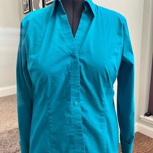 Worthington Turquoise Button-Down Shirt
